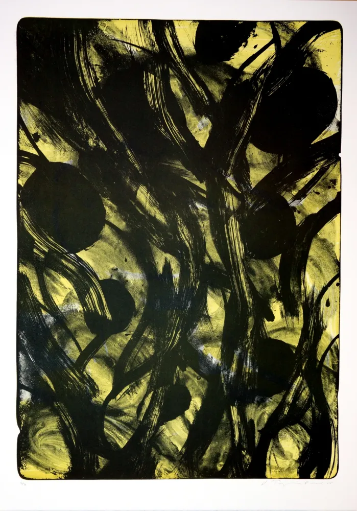 Литография Tøjner - Recherche de formes dispersées V