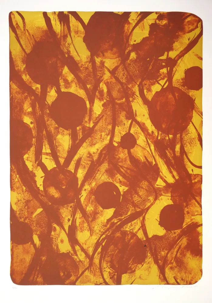 Литография Tøjner - Recherche des formes dispersées III