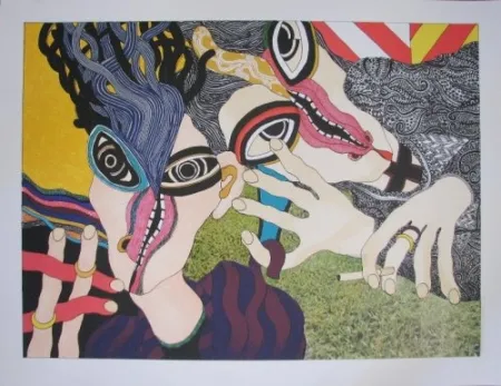 Литография Tola - Hay mujer, un animal callado que tú aún no conoces