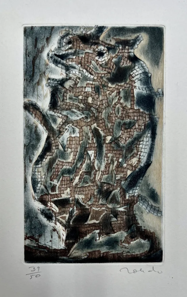 Офорт И Аквитанта Toledo - Animal que se pela