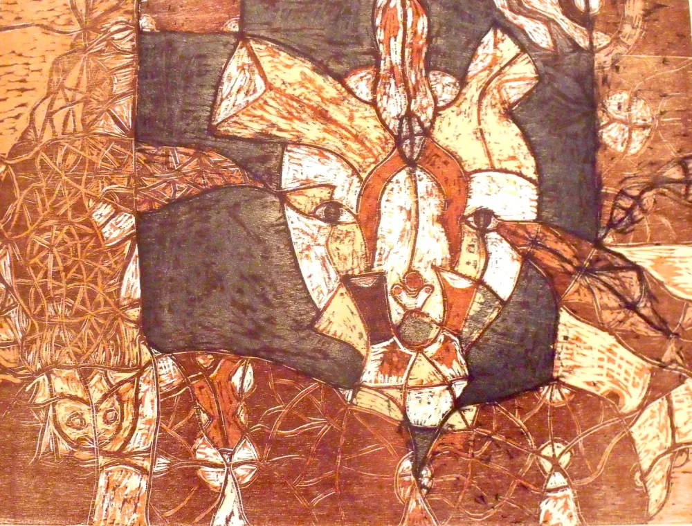 Гравюра На Дереве Toledo - Autoretrato