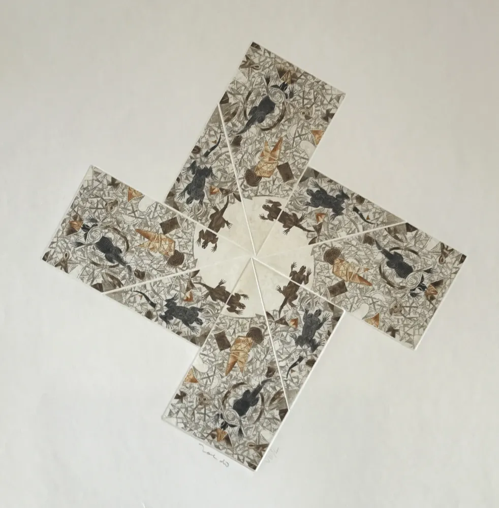 Гравюра Toledo - Iguanas