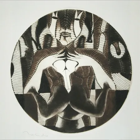 Гравюра Toledo - La Miel from Chilam Balam