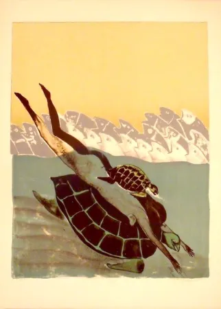 Литография Toledo - Mujer Tortuga