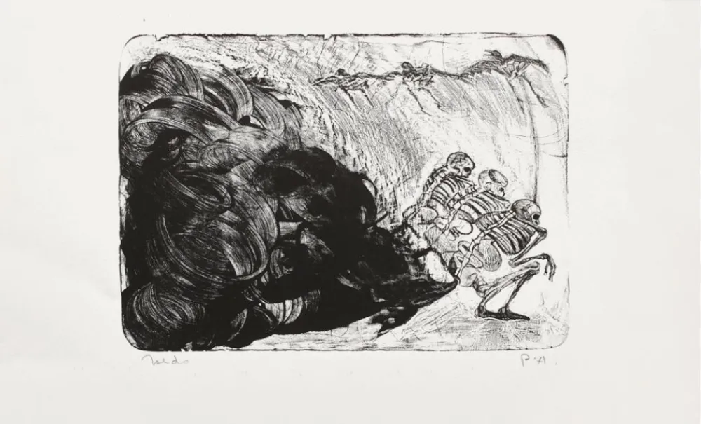 Литография Toledo - Recuerdos de Mexico III