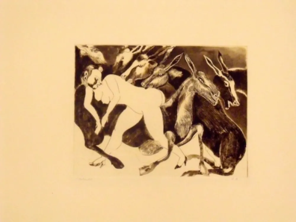 Офорт И Аквитанта Toledo - Sans titre