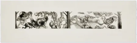 Гравюра Toledo - Toads and Monkeys 