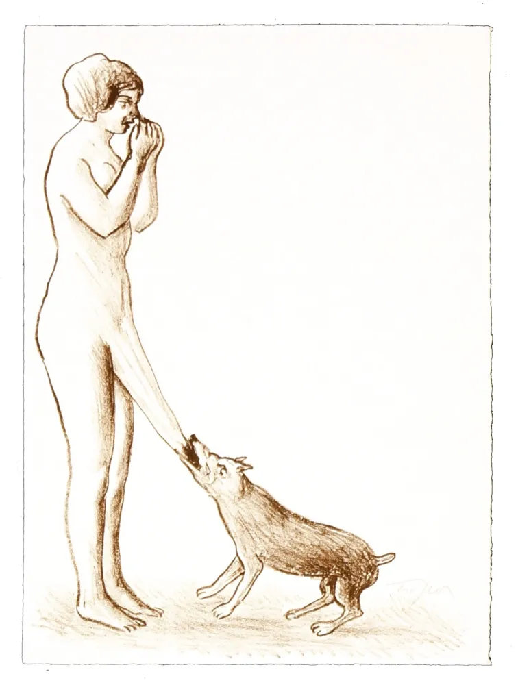 Литография Topor - 2 Neuf Grâces