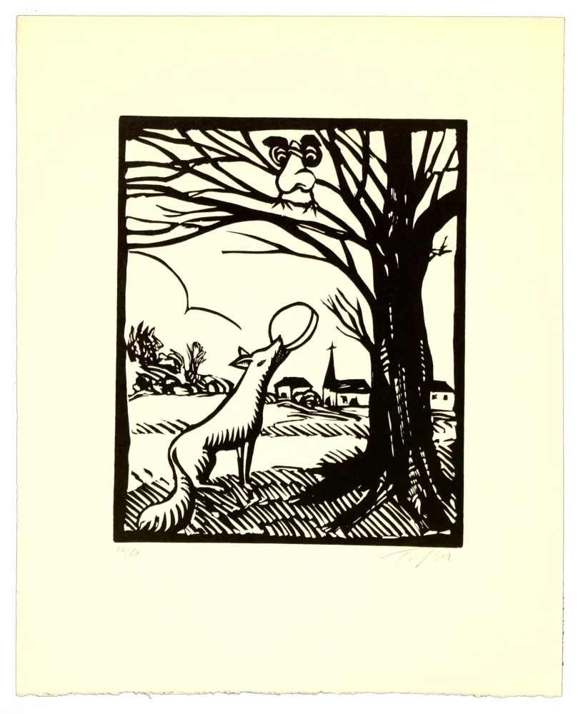 Линогравюра Topor - Âpre nez