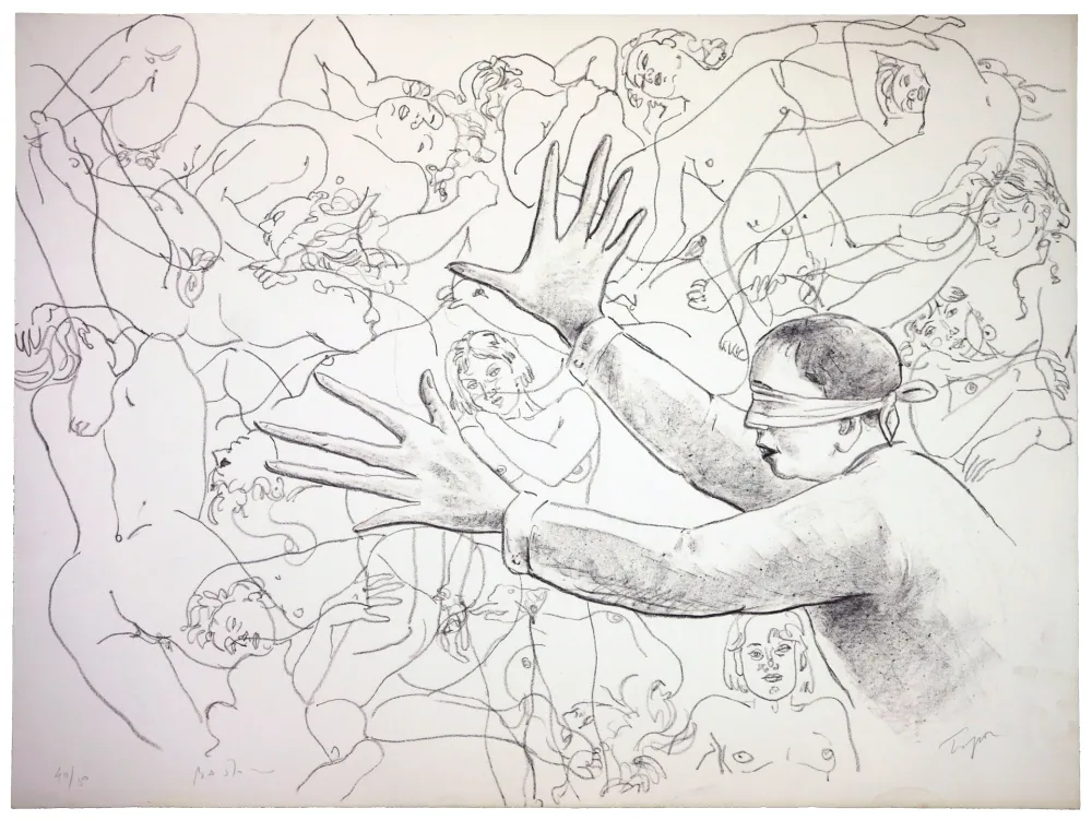 Литография Topor - Colin Maillard