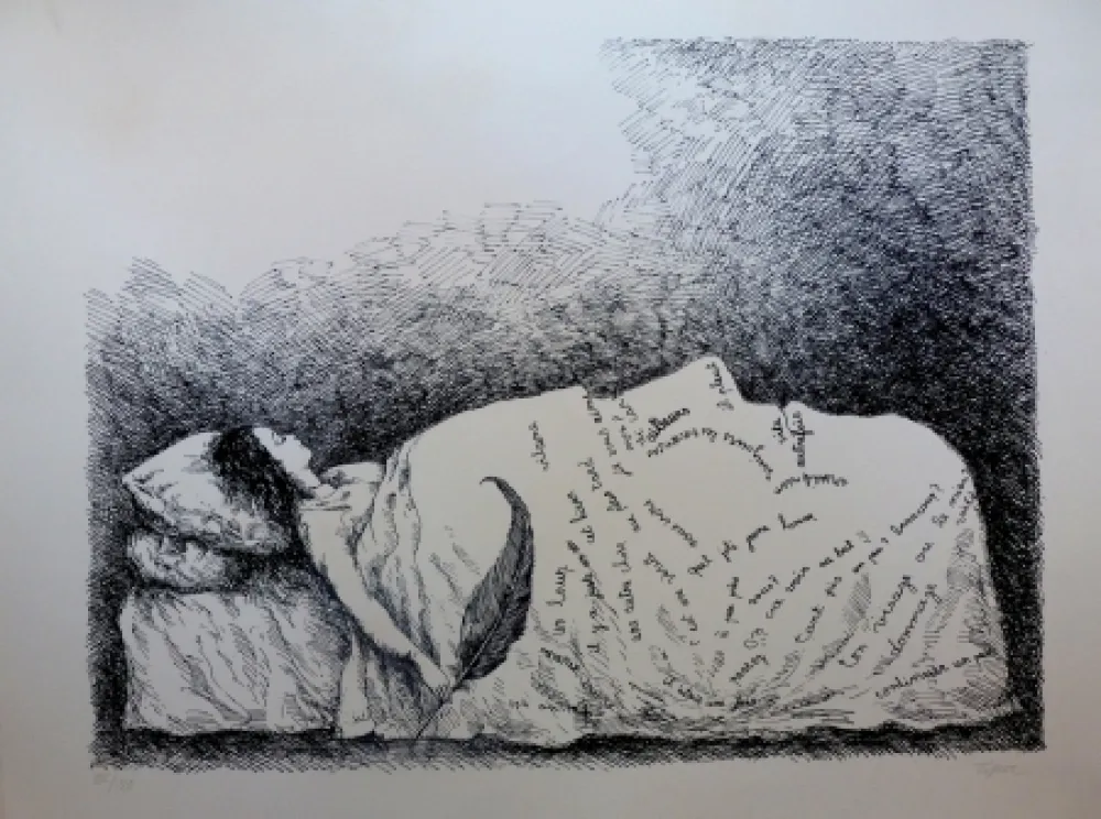 Литография Topor - Endormie