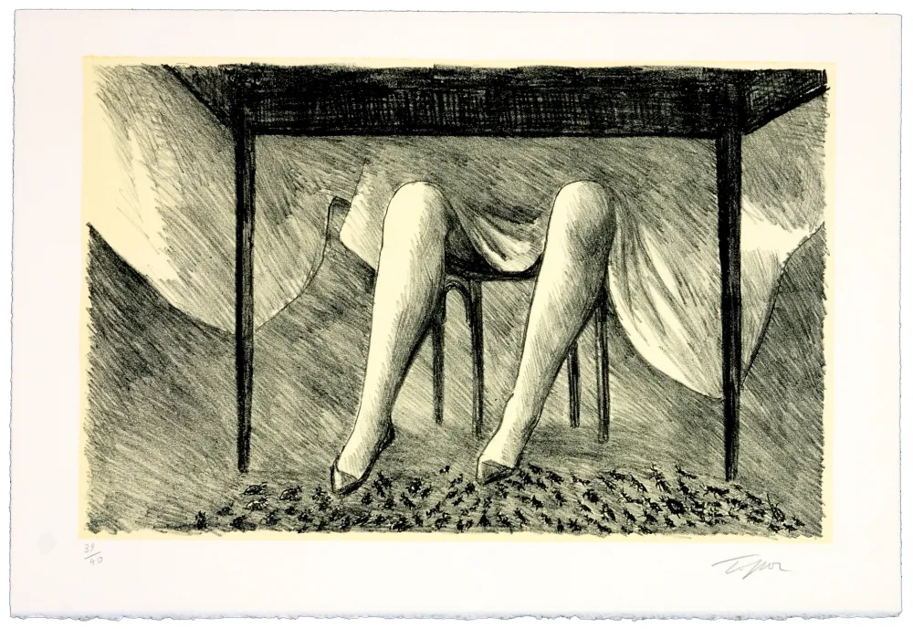 Литография Topor - La couturière