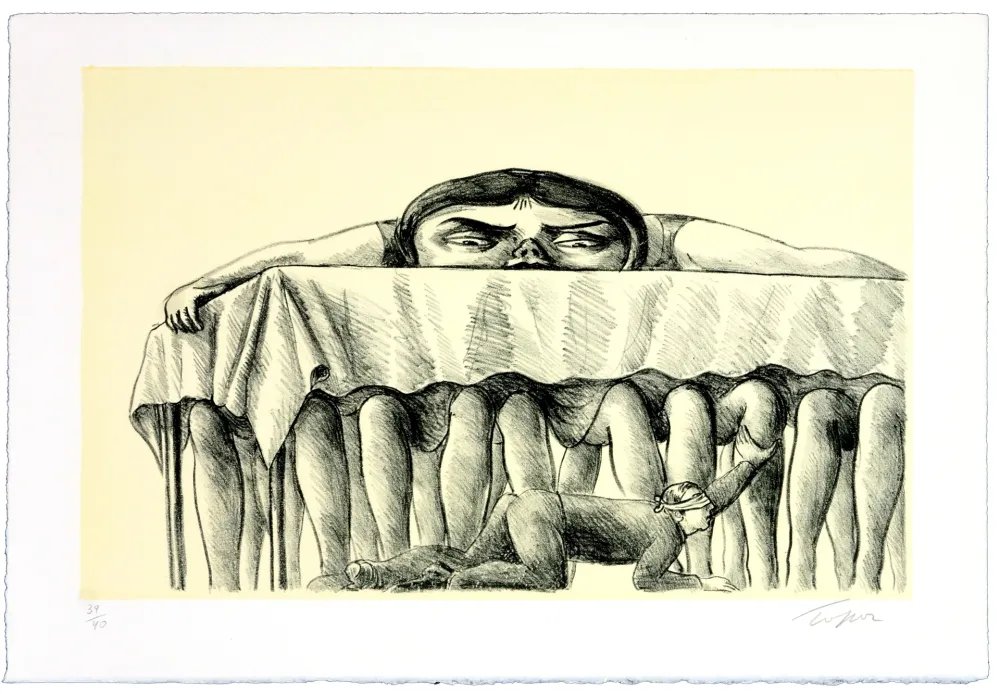 Литография Topor - La dégustation