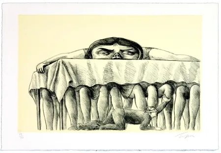 Литография Topor - La dégustation