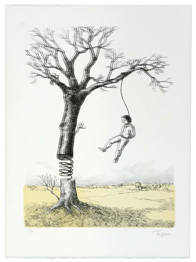 Литография Topor - La rumba du pendu