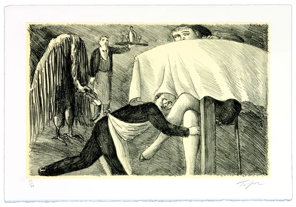 Литография Topor - La tournée du patron