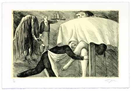 Литография Topor - La tournée du patron