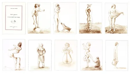 Литография Topor - Neuf Grâces 