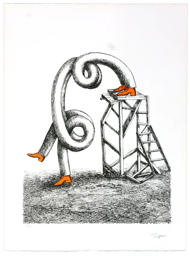 Литография Topor - Salto Morale