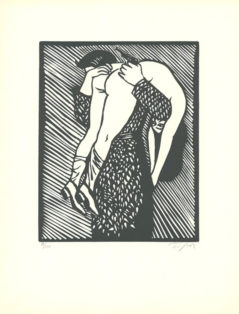 Линогравюра Topor - Tableau de chasse