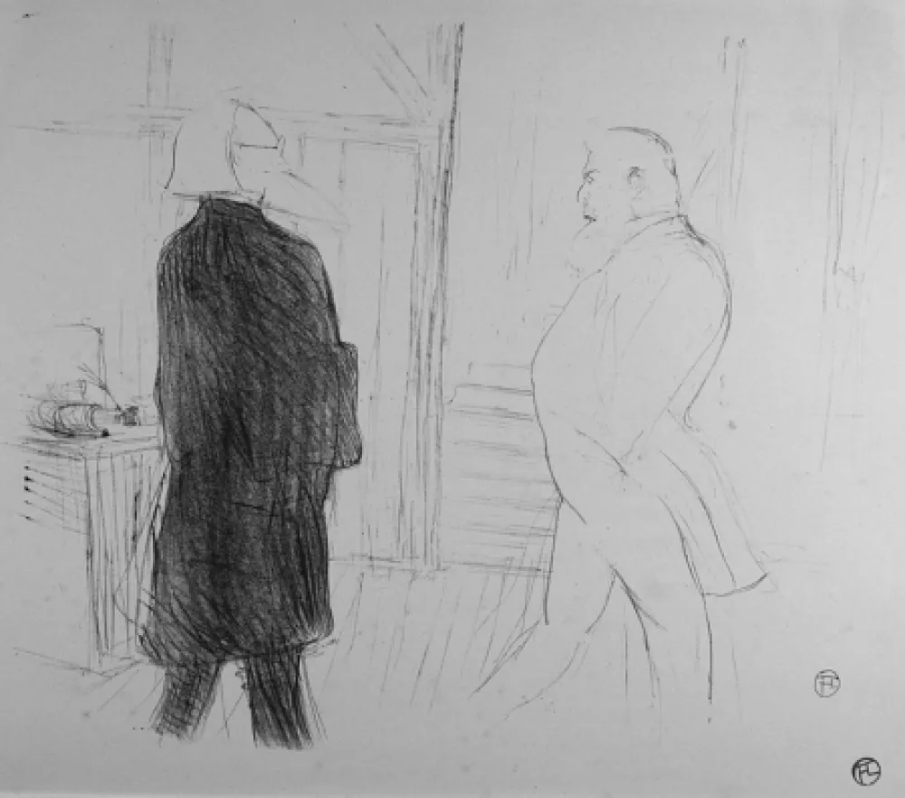 Литография Toulouse-Lautrec - Antoine et Gémier, dans une Faillite