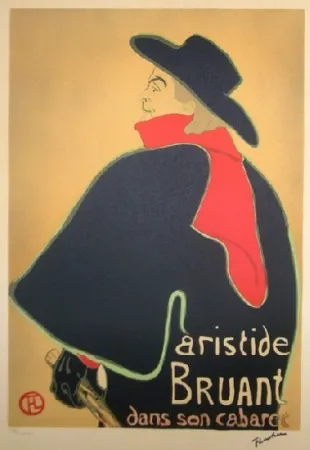 Литография Toulouse-Lautrec - Aristide Bruant
