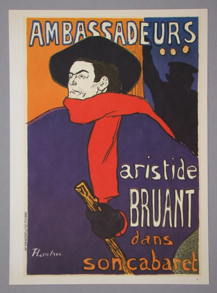 Фототипия Toulouse-Lautrec - Aristide Bruant - Ambassadeurs