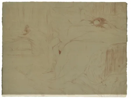 Литография Toulouse-Lautrec - Elles