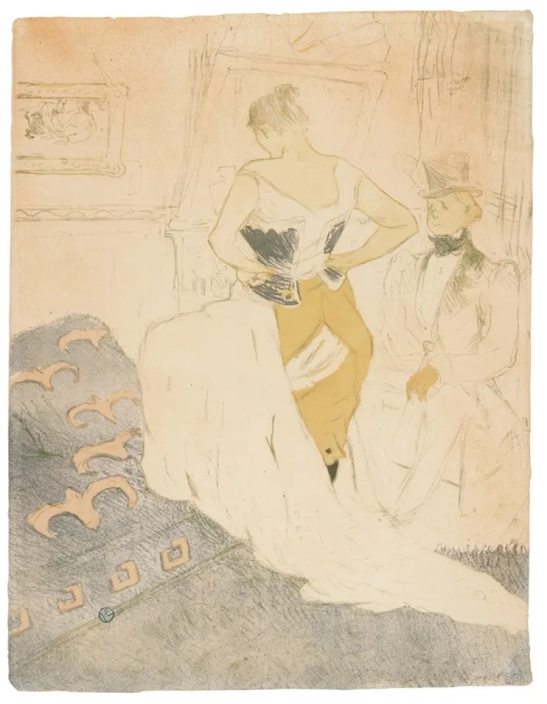 Литография Toulouse-Lautrec - Elles