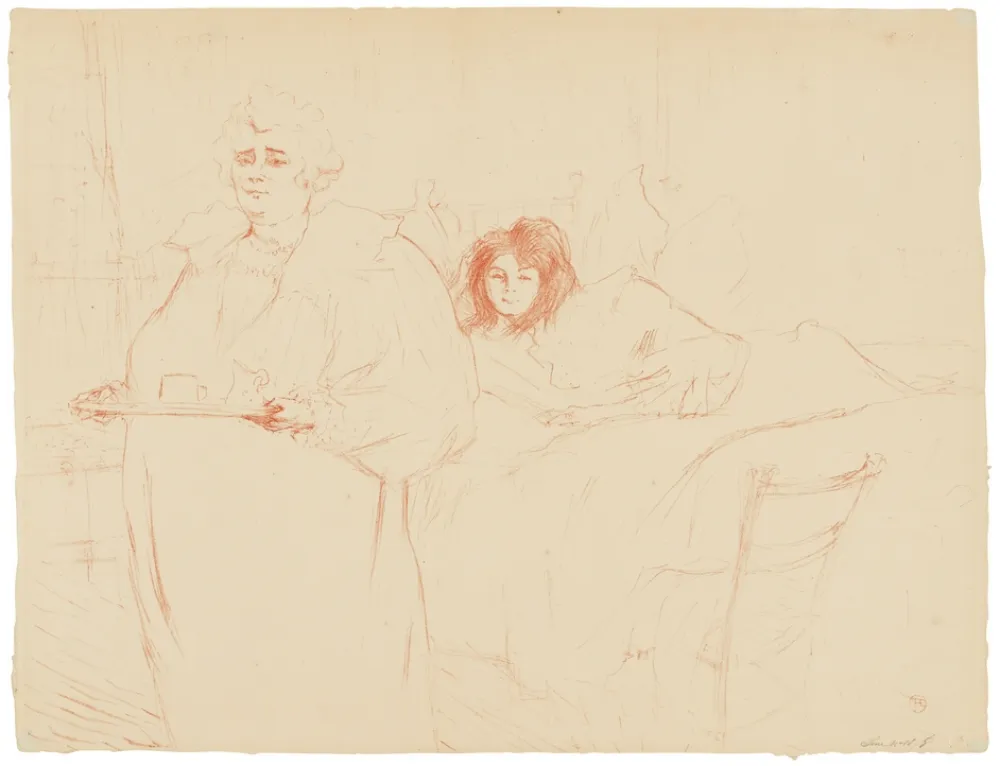 Литография Toulouse-Lautrec - Elles