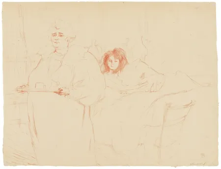 Литография Toulouse-Lautrec - Elles