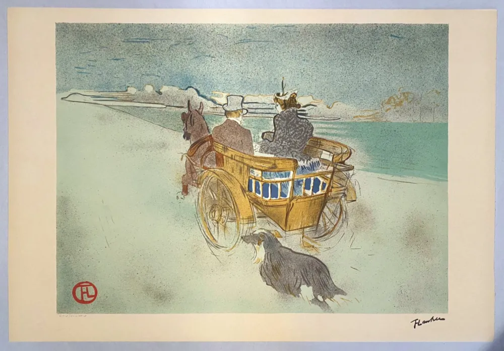Литография Toulouse-Lautrec - La charette anglaise
