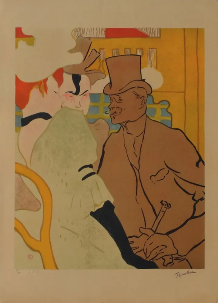Литография Toulouse-Lautrec - L'Anglais au Moulin Rouge 