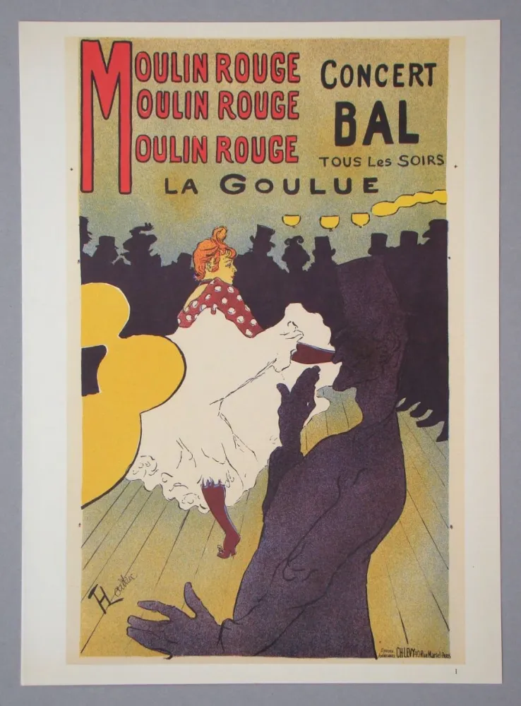 Фототипия Toulouse-Lautrec - Moulin-Rouge - La Goulue