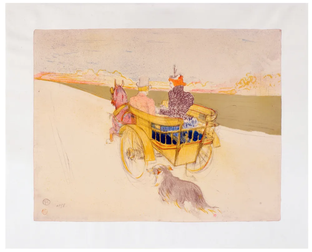 Литография Toulouse-Lautrec - Partie de campagne