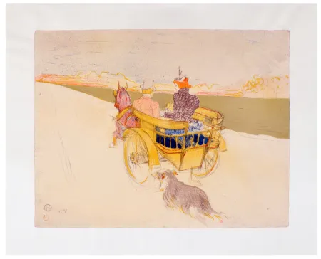 Литография Toulouse-Lautrec - Partie de campagne