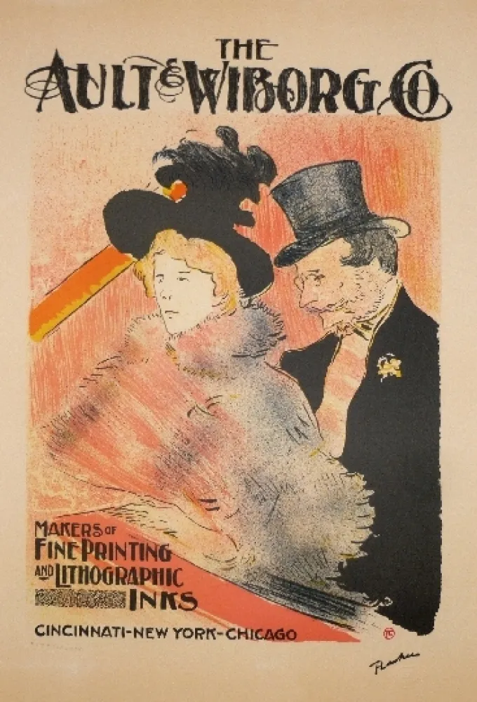 Литография Toulouse-Lautrec - The ault Wiborg