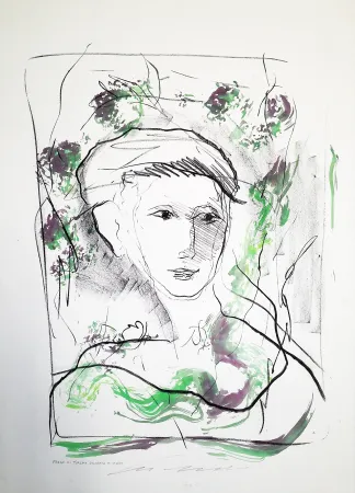 Литография Treccani - Fanciulla