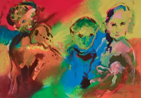 Сериграфия Treccani - La famiglia di suonatori