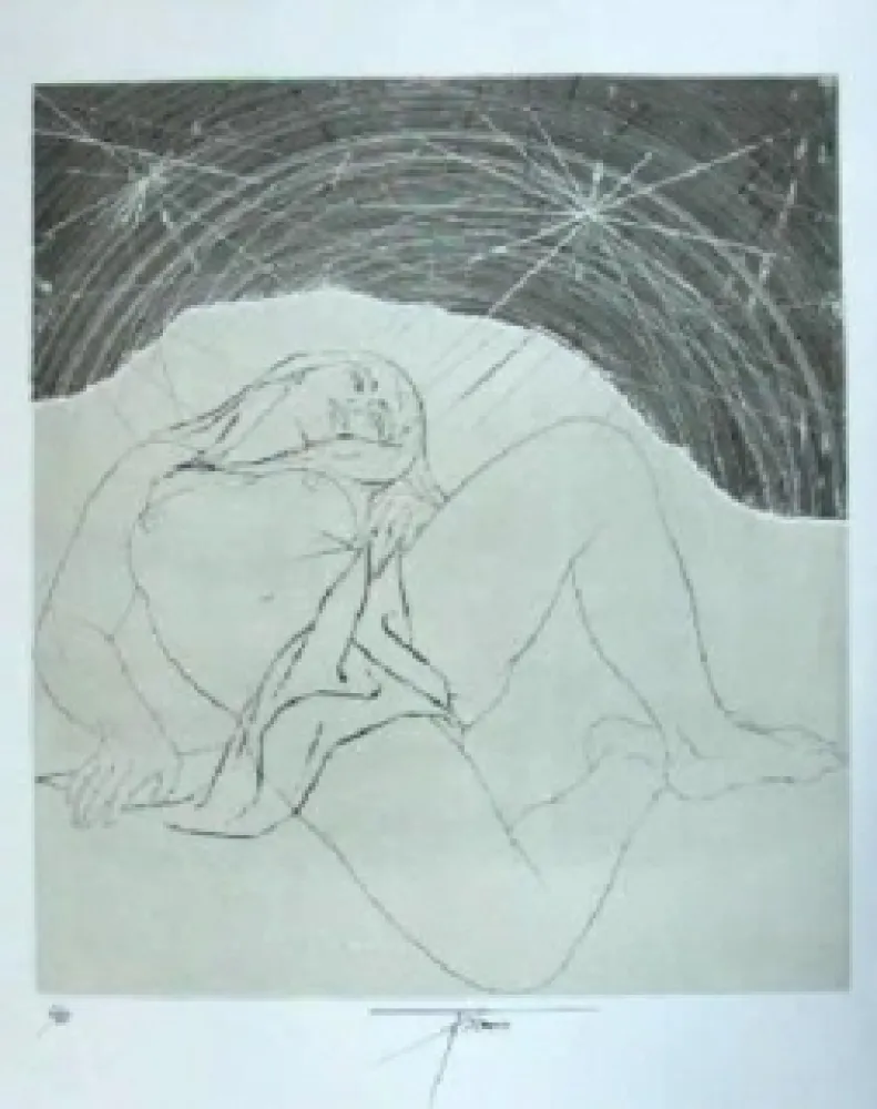 Гравюра Trémois - Nu