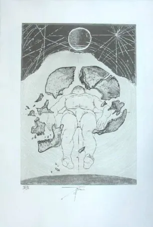 Гравюра Trémois - Nu masculin