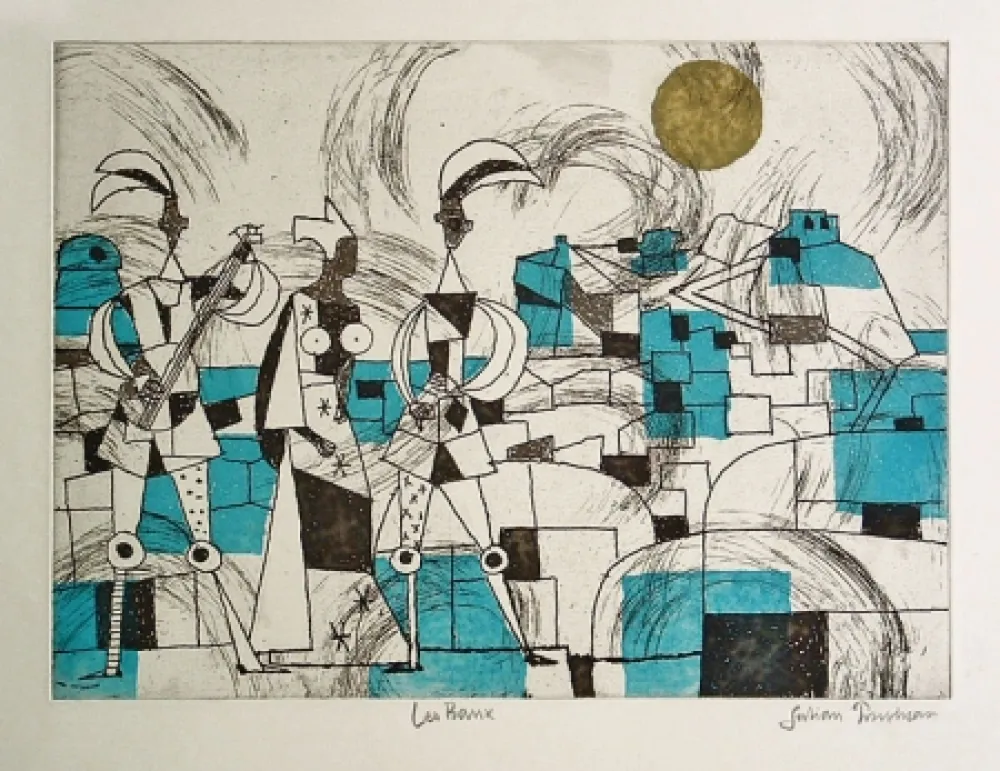 Гравюра Trevelyan - Les Baux