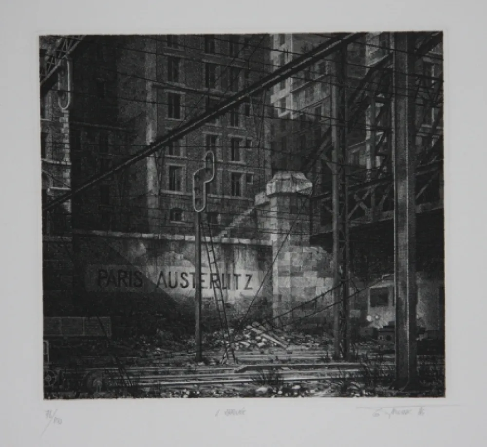 Гравюра Trignac - L'arrivée