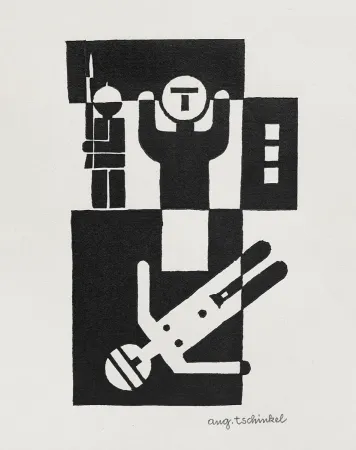 Линогравюра Tschinkel - Vollstrecker (Executor)