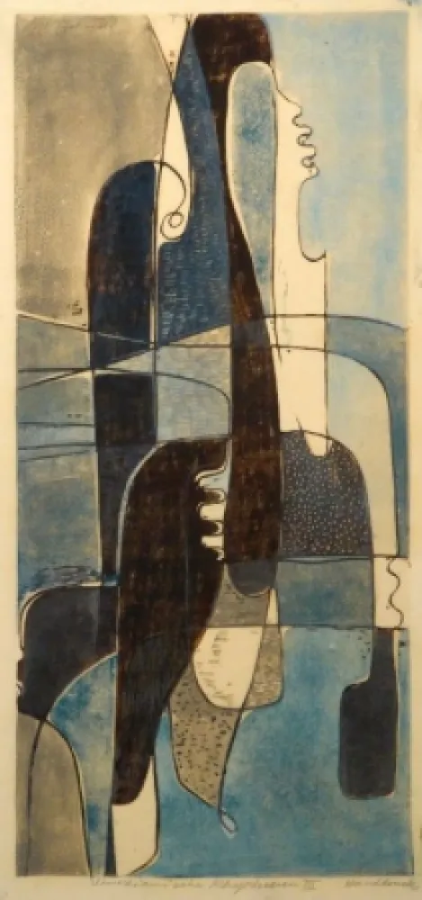 Линогравюра Tschudi - Venezianische Rhythmen III