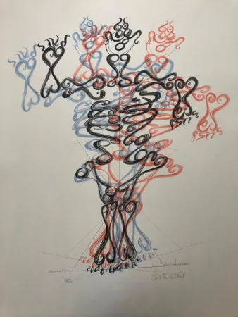 Литография Tschumi - Barocke Figur