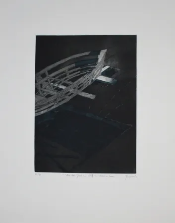 Офорт И Аквитанта Tuma - Über das Glück ein Schiff zu Wasser zu Lassen