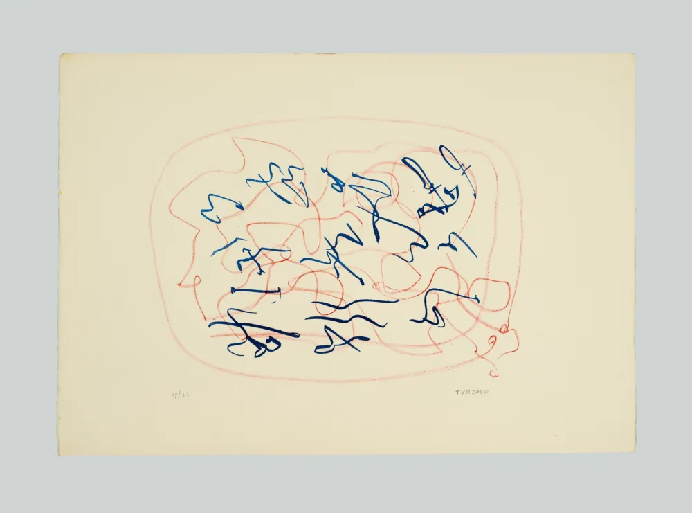 Литография Turcato - Composizione
