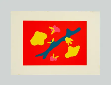 Сериграфия Turcato - Composizione (rosso)