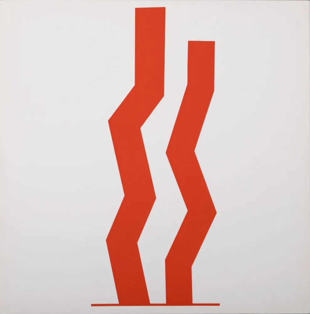 Сериграфия Turnbull - Double Red, 1967 - Very scarce!